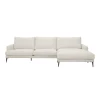 Canapé 3 places avec chaise longue XL droite DAISY, tissu Oasis, couleur Naturel, vue de face
