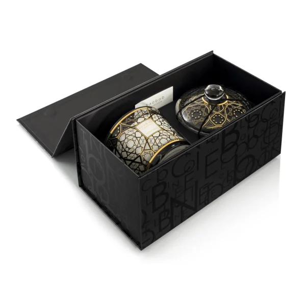 Bougie parfumée ARABIAN NIGHTS et son dôme dans un coffret cadeau