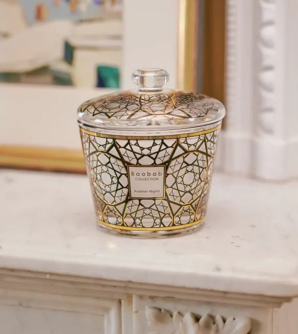 Bougie parfumée ARABIAN NIGHTS et son dôme en situation