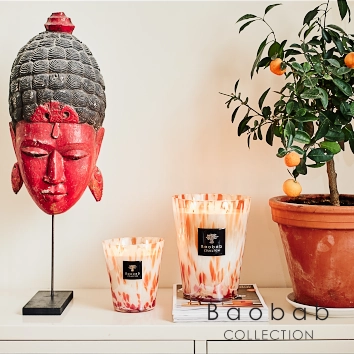 Bougies parfumées Pearls CORAL de Baobab Collection